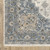 7' X 10' Blue And Ivory Medallion Distressed Area Rug With Fringe