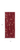 8' Runner Red Black and Ivory Floral Vines Power Loom Runner Rug