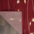 8' Runner Red Black and Ivory Floral Vines Power Loom Runner Rug