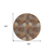 8' Brown Gray And Ivory Round Polka Dot Washable Indoor Outdoor Area Rug