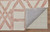 2' X 3' Ivory Pink and Tan Wool Geometric Hand Tufted Area Rug