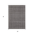 2' X 3' Graphite And Ivory Wool Plaid Hand Tufted Area Rug