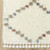 8' Ivory Gray And Red Diamond Shag Runner Rug With Fringe