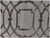 5' X 8' Gray and Dark Gray Abstract Geometric Hand Tufted Area Rug