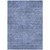 5' X 8' Denim Blue And Sky Blue Geometric Washable Indoor Outdoor Area Rug