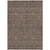 8' X 10' Chocolate And Gray Floral Washable Indoor Outdoor Area Rug