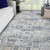 2' X 3' Ivory Black And Gold Ikat Area Rug