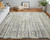 4' X 6' Gray and Ivory Wool Striped Hand Woven Area Rug