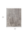 2' X 3' Gray and Ivory Abstract Hand Woven Worn Faded Area Rug