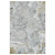 4' X 6' Gray Black And Ivory Abstract Area Rug