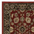8' Red And Black Oriental Runner Rug