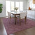 8' X 10' Eggplant And Ivory Geometric Washable Indoor Outdoor Area Rug