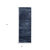 8' Blue And Black Runner Rug