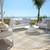8' Beige And Gray Round Plaid Washable Indoor Outdoor Area Rug