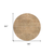8' Copper Brown And Terra Cotta Round Geometric Washable Indoor Outdoor Area Rug