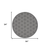 8' Dark Gray And Light Gray Round Geometric Indoor Outdoor Area Rug