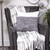 20" Gray Cotton Throw Pillow