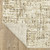 5' X 8' Ivory And Brown Abstract Area Rug