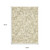 5' X 8' Ivory And Brown Abstract Area Rug