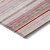 8' X 10' Pink Blush And Burgundy Striped Washable Indoor Outdoor Area Rug