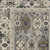 7' X 10' Ivory And Blue Oriental Area Rug With Fringe