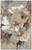 8' X 10' Tan and Gray Wool Floral Hand Tufted Area Rug