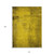 10' X 14' Gold Abstract Washable Non Skid Indoor Outdoor Area Rug