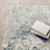 3' X 5' Blue and Beige Abstract Power Loom Area Rug