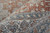 7' X 10' Blue and Red Oriental Power Loom Worn Faded Area Rug With Fringe
