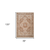 SFloral Medallion Runner Rug With Fringe