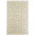 4' X 6' Tan And Ivory Wool Geometric Hand Tufted Area Rug