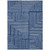 8' X 10' Navy Blue And Ivory Geometric Washable Indoor Outdoor Area Rug