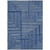 8' X 10' Navy Blue And Ivory Geometric Washable Indoor Outdoor Area Rug