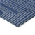 8' X 10' Navy Blue And Ivory Geometric Washable Indoor Outdoor Area Rug