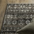 3' X 5' Black And Gray Tribal Area Rug With Fringe