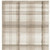 8' Runner Beige and Ivory Plaid Power Loom Runner Rug