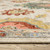 8' X 11' Ivory Red And Blue Oriental Area Rug With Fringe