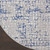 8' Ivory Blue and Gray Abstract Round Rug