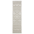 8' Beige And Ivory Tribal Runner Rug