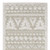 8' Beige And Ivory Tribal Runner Rug
