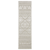 8' Beige And Ivory Tribal Runner Rug