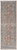 10' Blue and Red Oriental Power Loom Runner Rug With Fringe