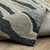 8' Gray And Blue Wool Abstract Hand Tufted Runner Rug