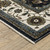 8' Blue And Ivory Oriental Runner Rug With Fringe