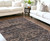 7' X 9' Gray and Beige Oriental Non Skid Area Rug