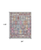 8' X 10' Ivory Gray And Red Floral Distressed Non Skid Area Rug