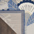 7' X 10' Blue And Gray Floral Indoor Outdoor Area Rug