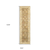 10' Brown And Beige Wool Oriental Hand Knotted Runner Rug