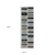 8' Ivory And Blue Geometric Runner Rug