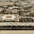 3' X 5' Brown Black And Tan Oriental Area Rug